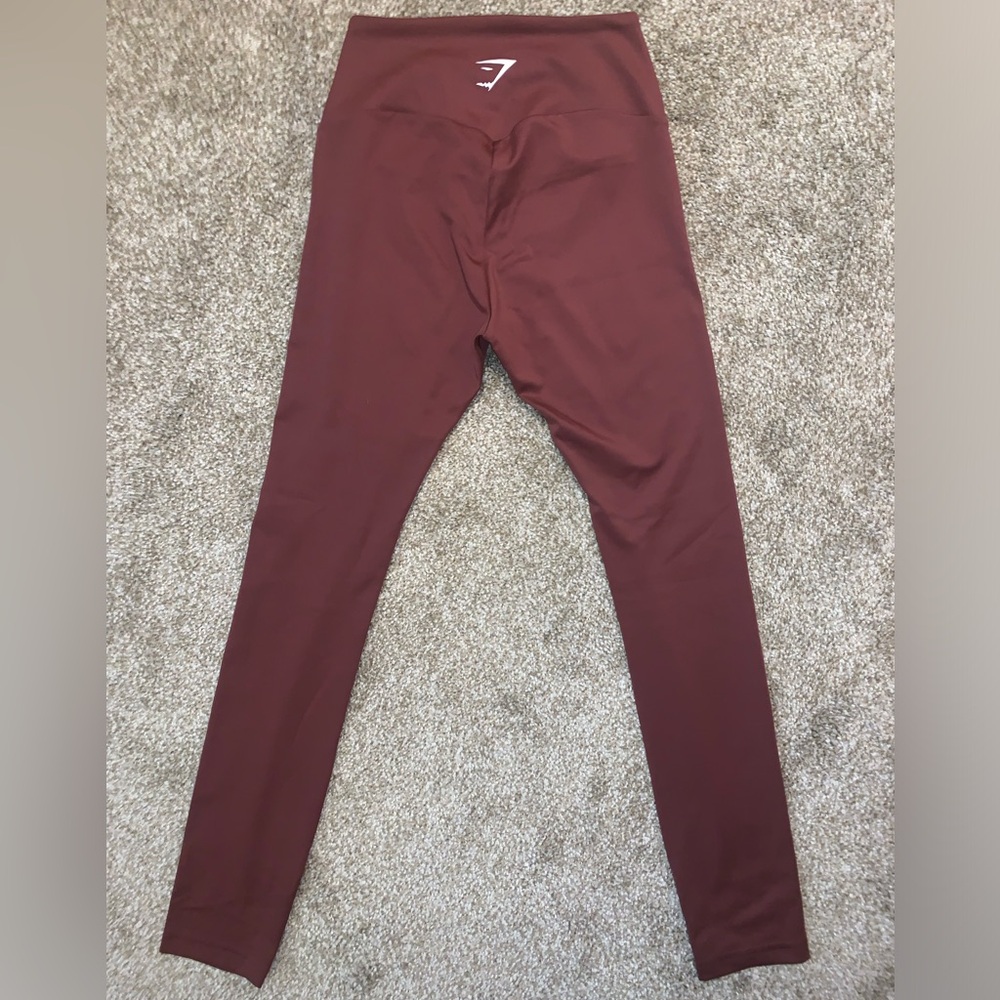Gymshark Maroon Full Length Leggings Size Small